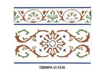 AZULEJO SEVILLANO TOLEDO MARRON 20X30