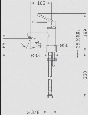 GRIFO LAVABO ALAIOR XL ECO