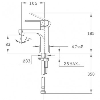 GRIFO LAVABO NEXOS