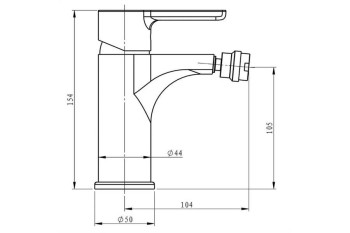 GRIFO MONOMANDO BIDET PINEDA