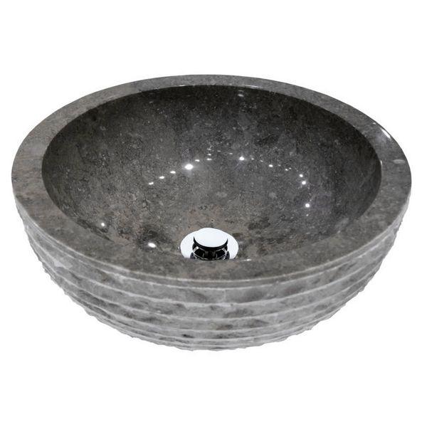 LAVABO RONDA GRIS 40X40X15