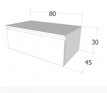 MUEBLE BAÑO SUSPENDIDO CORCEGA