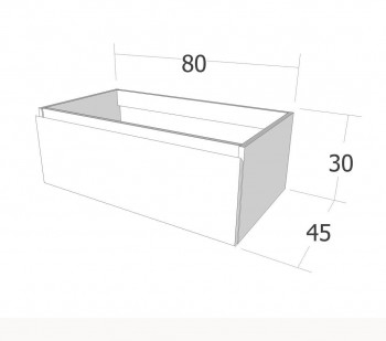 MUEBLE BAÑO SUSPENDIDO CORCEGA