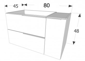 MUEBLE BAÑO SUSPENDIDO IBIZA