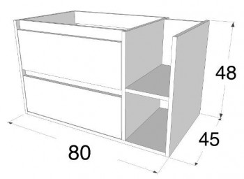 MUEBLE BAÑO SUSPENDIDO MILETO