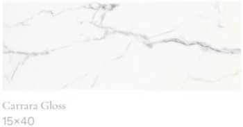 SERIE CARRARA  15X40 - 7,5X15 - 7,5X30