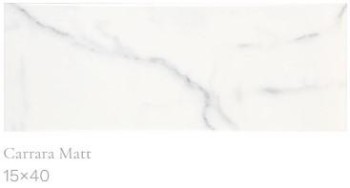 SERIE CARRARA  15X40 - 7,5X15 - 7,5X30